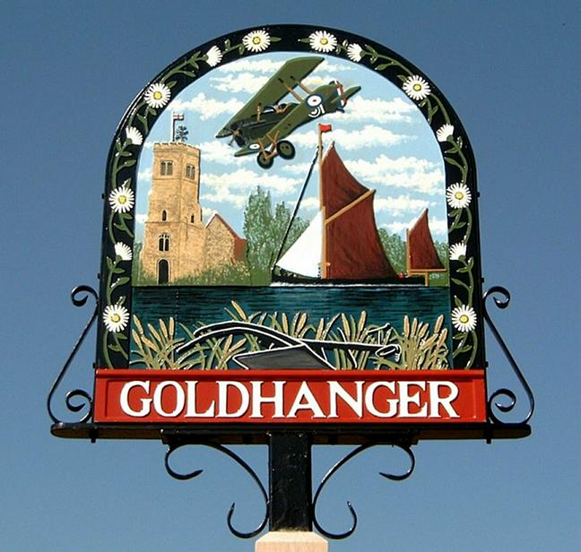 Photograph of Goldhanger village sign
